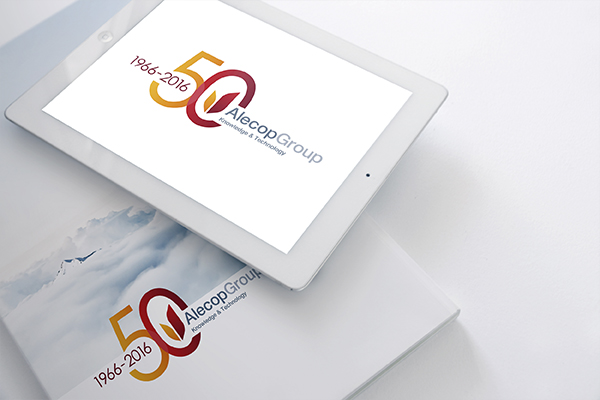 Diseño Diseño logotipo 50 aniversario ALECOP GROUP